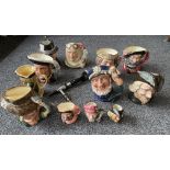 Collection of Character Jugs along with Guinness B