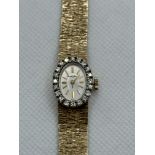 9ct Gold Bueche Girod Ladies Watch.