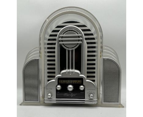 Retro Marilyn Radio by Cicena Model No. 201. 1980's. In working order - blue & pink lights. 