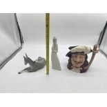 Two Lladro Figurines to include Donkey Nativity Sc
