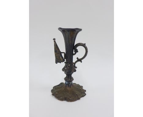 William IV silver chamber candlestick with snuffer, Henry Wilkinson &amp; Co, Sheffield 1839, 13cm high 