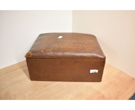 A box of various light meters projector lamps etc