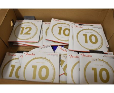 A selection of Fender acoustic guitar strings