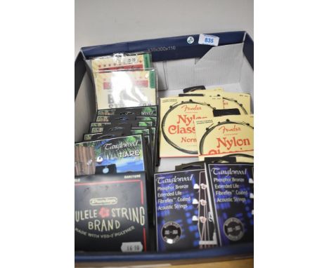 A selection of various strings including Dunlop Ukulele &amp; Banjo, Tanglewood Ukulele, Fender Nylon Classical and Tanglewoo