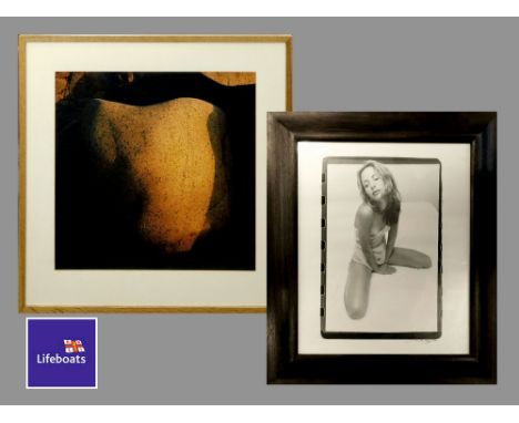 CHARLES ROFF & BOB BERRY. A Charles Roff, black & white photographic print, signed & dated 2001. Image size 59 x 49cm. Also, 