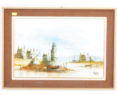 Ronald Folland (1932-1999) - A retro vintage mid 20th century circa. 1960's signed Ronal Folland oil on canvas painting&nbsp;