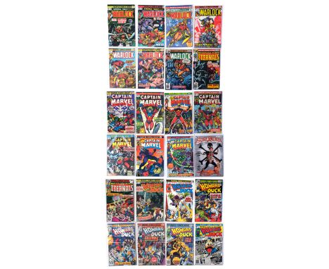 MARVEL COMICS/STAR REACH PUBLICATIONS - Set of 24 Captain Marvel, Strange Tales, Warlock, Star Reach, Eternals, and Howard th