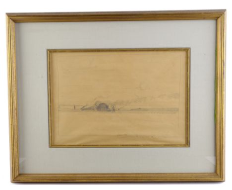 STAR WARS: A NEW HOPE (1977) - Framed Nicolas Coleman Luke on Tatooine PrelimA prelim sketch hand-drawn by artist Nicholas Co
