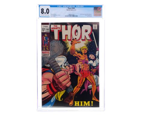 MARVEL COMICS - Thor No. 165 CGC 8.0Thor no. 165 CGC 8.0 published by Marvel Comics in June 1969. The issue was written by St