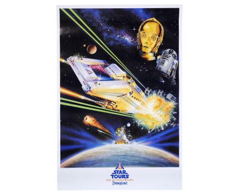 STAR WARS: STAR TOURS - Opening PosterAn opening poster from the Disneyland motion simulator attraction Star Tours based on G