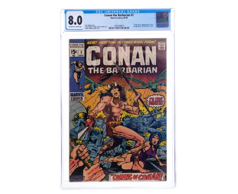 MARVEL COMICS - Conan No. 1 CGC 8.0Conan no. 1 CGC 8.0 published by Marvel Comics in October 1970. The issue was written by R