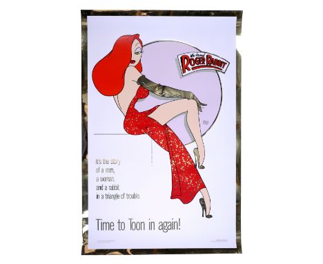 WHO FRAMED ROGER RABBIT (1988) - Kilian Style "D" "Red Dress" First Version Mylar One-SheetA Kilian style "D" mylar one-sheet