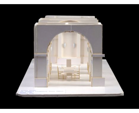 STAR WARS: THE PHANTOM MENACE - Theed Royal Palace Throne Room Art Department ModelA Theed Royal Palace throne room art depar
