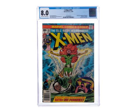 MARVEL COMICS - X-Men No. 101 CGC 8.0X-Men no. 101 CGC 8.0 published by Marvel Comics in October 1976. The issue was written 