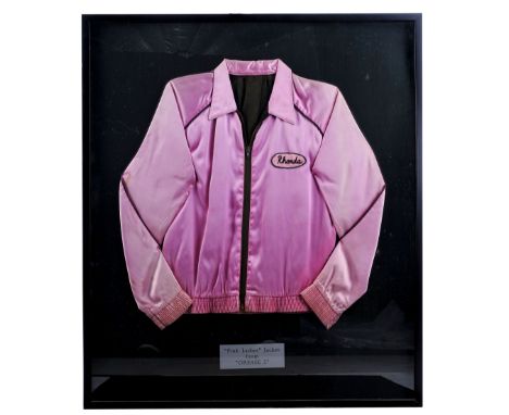 GREASE 2 - Rhonda Ritter's (Alison Price) Framed Pink Ladies JacketRhonda Ritter's (Alison Price) framed Pink Ladies jacket f