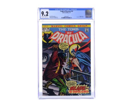 MARVEL COMICS - The Tomb of Dracula No. 10 CGC 9.2The Tomb of Dracula no. 10 CGC 9.2 published by Marvel Comics in July 1973.