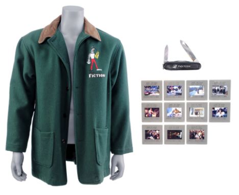 PULP FICTION - Crew Jacket, Pen Knife, and Production Photography SlidesCrew jacket, pen knife, and production photography sl