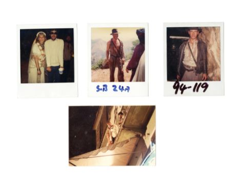 INDIANA JONES AND THE TEMPLE OF DOOM - Set of Four Production StillsFour photographs from the production of Steven Spielberg'