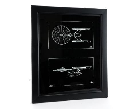 STAR TREK: THE MOTION PICTURE - Framed Enterprise Graphic Computer PanelA framed Enterprise graphic computer panel from Rober