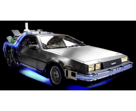 BACK TO THE FUTURE TRILOGY - Light-Up Full-Size DeLorean Time Machine Replica Used for Official Universal Studios Promotional