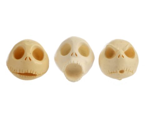 NIGHTMARE BEFORE CHRISTMAS, THE - Set of Three Production-Made Jack Skellington (Chris Sarandon) Puppet HeadsA set of three p