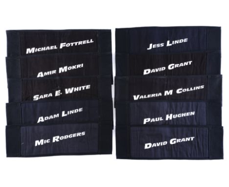 FAST &amp; FURIOUS - Set of ChairbacksA set of chairbacks from Justin Lin's action sequel Fast &amp; Furious. These 10 black 