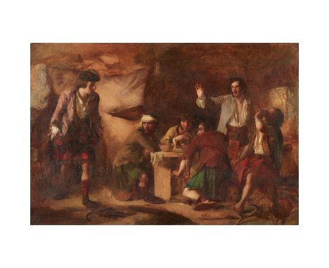 SIR WILLIAM QUILLER ORCHARDSON R.A., H.R.S.A. (SCOTTISH 1832-1910) PRINCE CHARLES EDWARD AND THE Signed verso, oil on canvas(