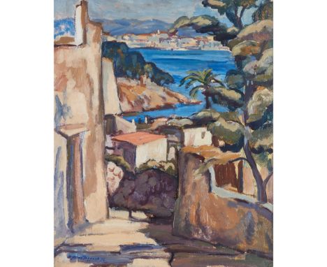 § SIR WILLIAM MACTAGGART P.R.S.A., R.A., F.R.S.E., R.S.W. (SCOTTISH 1903-1981) PALMA, MAJORCA Signed, dated on a label verso 