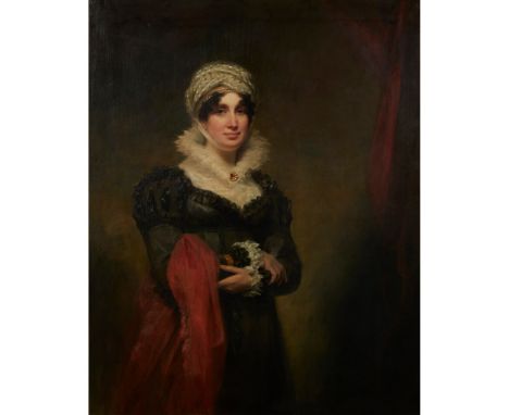 SIR HENRY RAEBURN R.A. (SCOTTISH 1756-1823) THREE-QUARTER LENGTH PORTRAIT OF LADY CARNEGIE Oil on canvas(127cm x 102cm (50in 