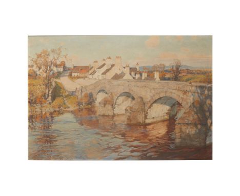 § CHARLES OPPENHEIMER R.S.A., R.S.W. (BRITISH 1876-1961) BRIDGE OF DEE, GALLOWAY Signed, oil on canvas(102cm x 152cm (40in x 