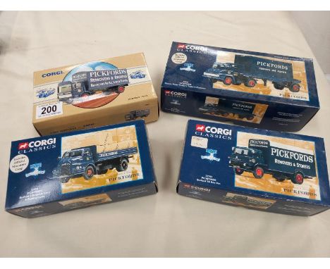 4 Corgi Classic, Pickfords Harry's including 22701, 20501, 30501, 97894