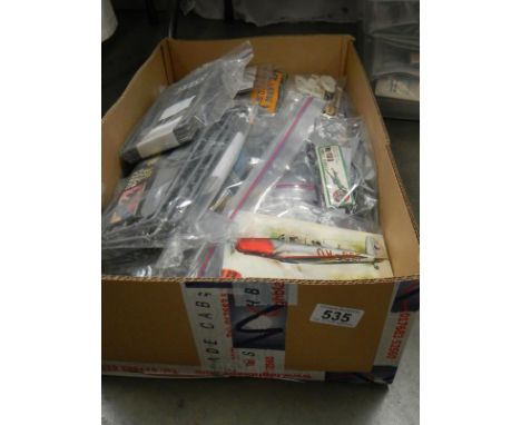 30 plastic aircraft model kits. No boxes or instructions and unchecked for completeness