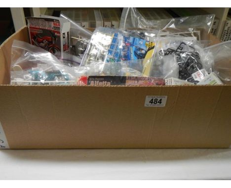 20 plastic model motorcycle kits unboxed no instructions, unchecked, including Yamaha and Honda etc