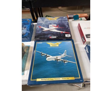 2 Corgi aviation archive AA31803 Boeing, AA31401 Comet