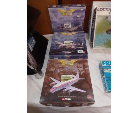 3 boxed Corgi planes 1:144, 47301, AA31101, 47601