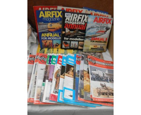 A quantity of Airfix and model world magazines