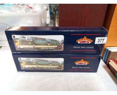 A Bachmann Branchline TMC limited edition class 55 Delta 32-525X, 32-525T, Both 172/505