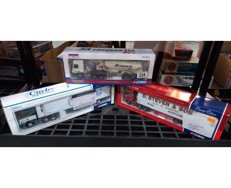 3 Corgi models, CC12216, CC13610, 76603 D Stevenson