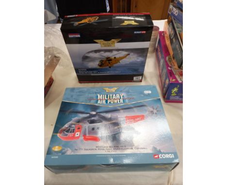 2 Corgi aviation archive AA33420, AA 33406, Sea King helicopters