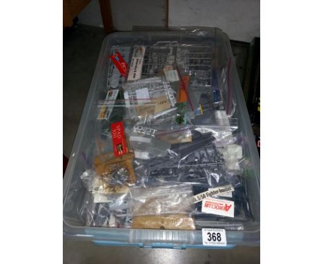 A large quantity of plastic model aircraft kits. All unboxed, unchecked, no instructions