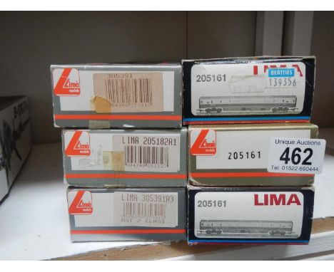 6 Lima H0/00 intercity coaches