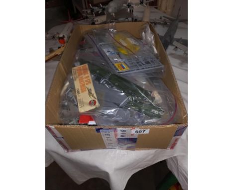 30 plastic aircraft  model kits. No boxes or instructions, unchecked