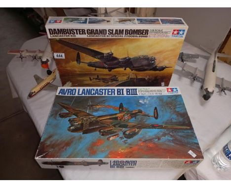 2 Tamiya plastic aircraft model kits, Dambusters Lancaster and 1 other