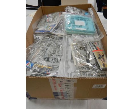 30 plastic aircraft model kits.  No boxes or instructions and unchecked for completeness