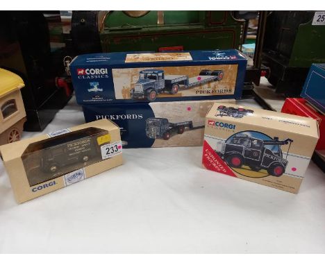 4 Corgi Classics  models 16702, 97368, CC10202, 99802, Pickfords collection
