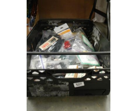 A large quantity of 00 gauge plastic model railway kits including Airfix. No boxes or instructions and unchecked for complete