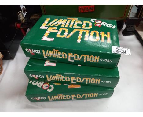 3 Corgi limited edition models 97086, 97185, 97107