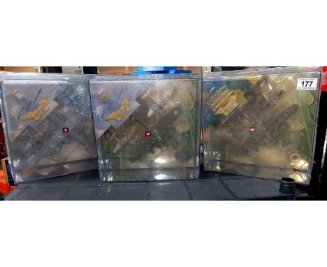 3 Corgi aviation archive, 49501 Lancaster, 49502 Mustang, 49506 Mustang