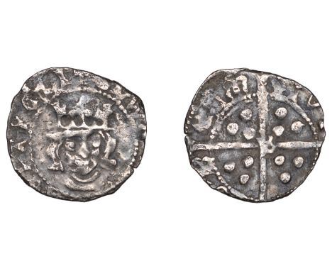 Edward IV (First reign, 1461-1470), Light coinage, Penny, Durham, Bp Booth, mm. cross (?), no marks by neck, b in centre of r