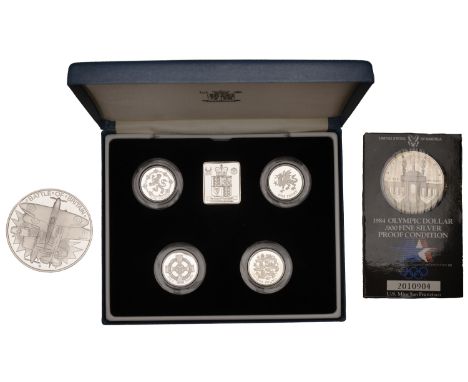 Elizabeth II, Silver Proof Piedfort Collection, comprising One Pounds (4), 1994-7; 50th Anniversary of the Battle of Britain,